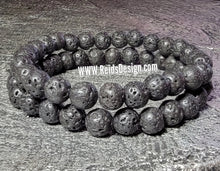 Load image into Gallery viewer, 8mm Lava Bracelet  ( size 8.5&quot; )