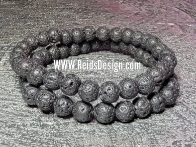 6mm lava Bracelet  ( size 7.5