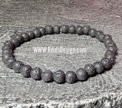 6mm lava Bracelet  ( size 8.5