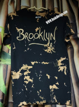 Load image into Gallery viewer, &quot;BROOKLYN&quot; Reversed Tie Dye / Bleach Tie Dye 👕 T-Shirt by Reids&#39; Design Men Small / Women Medium