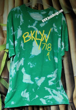 Load image into Gallery viewer, &quot;BKLYN 718&quot; Reversed Tie Dye / Bleach Tie Dye 👕 T-Shirts by Reids&#39; Design Men Large / Women XL