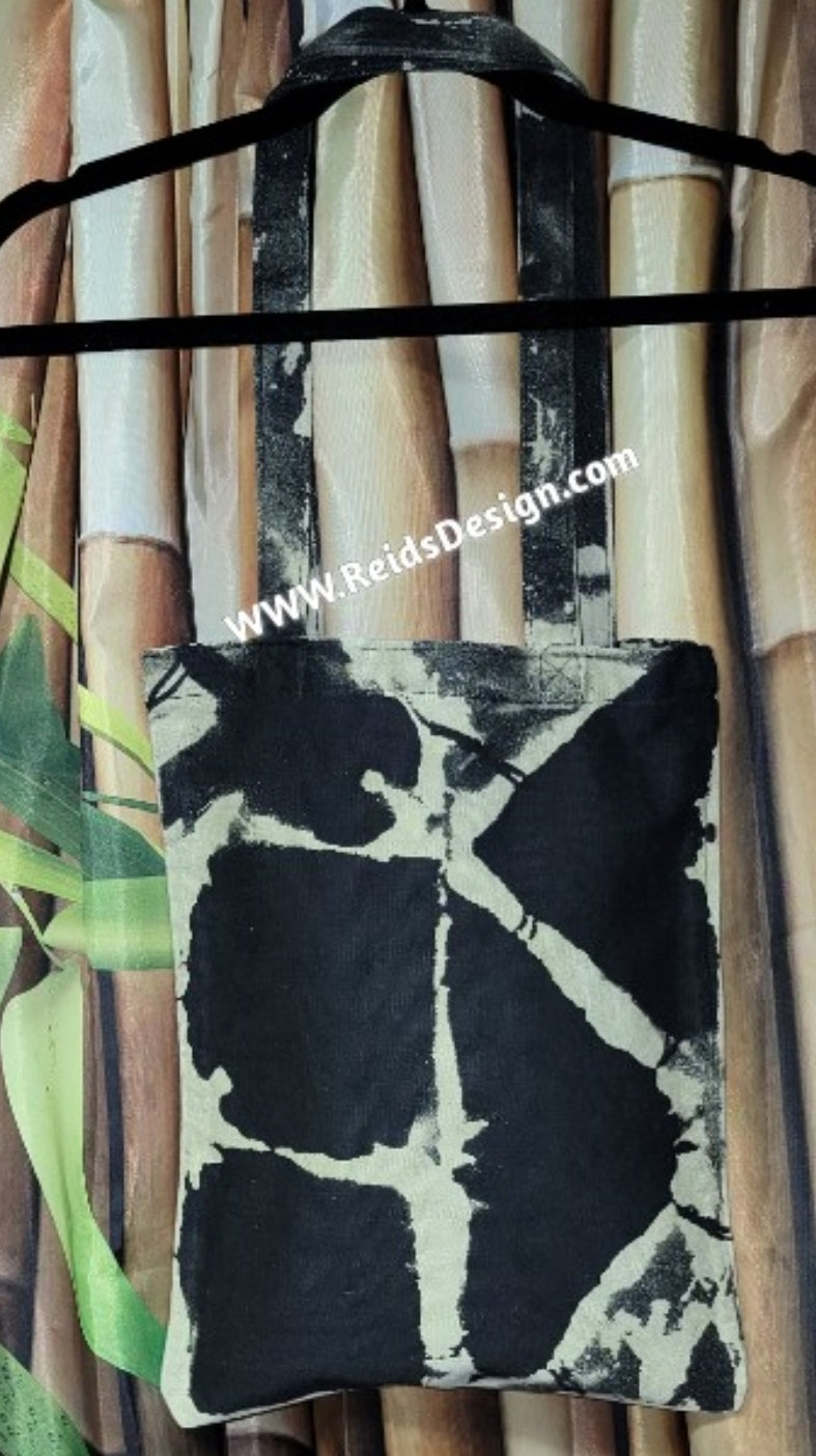 One of a kind Bleach Dye Canvas Tote Bags (size 13