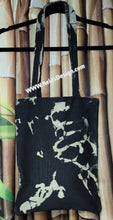 Load image into Gallery viewer, One of a kind Bleach Dye Canvas Tote Bags (size 13&quot; ×15&quot; inches) with Long Handle