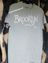 Load image into Gallery viewer, New Hand painted Gray  &quot;Brooklyn&quot; T-shirt By Reids&#39; Design Men Small / Women Medium