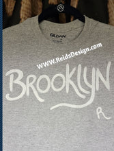 Load image into Gallery viewer, New Hand painted Gray  &quot;Brooklyn&quot; T-shirt By Reids&#39; Design Men Small / Women Medium