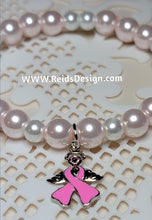 Load image into Gallery viewer, Breast Cancer Awareness Bracelet  ( size 7.5 )