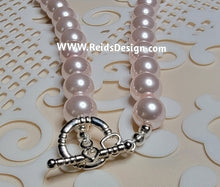 Load image into Gallery viewer, Sale...Light Pink 8mm Glass Pearls (size 18&quot; ) Necklace