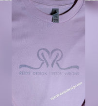 Load image into Gallery viewer, Reids&#39; Design Pink Hand Painted &quot; Reids&#39; Design Silver LOGO MERCH&quot; (size Medium Men / Large Women) Long Sleeve T-shirt