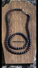 Load image into Gallery viewer, 8mm Lava and Jasper Necklace (20&quot;) and Bracelet (8.5)Set