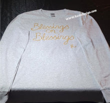 Load image into Gallery viewer, New Hand Painted Long Sleeve &quot;Blessing on Blessings&quot;  T-Shirts by Reids&#39; Design (Men Small / Women Medium)