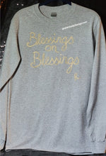 Load image into Gallery viewer, New Hand Painted Long Sleeve &quot;Blessing on Blessings&quot;  T-Shirts by Reids&#39; Design (Men Small / Women Medium)