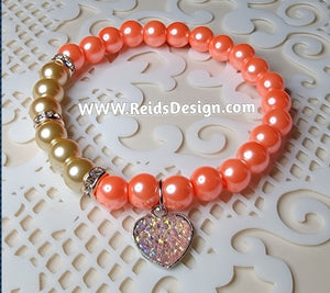 "❤️" Stackable Pearls Bracelet Set ( size 7.5" )