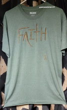 Load image into Gallery viewer, New... Camo Inspired T-shirt &quot;Faith&quot; Hand painted By Reids&#39; Design Men Large / Women XL