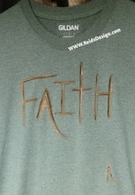 Load image into Gallery viewer, New... Camo Inspired T-shirt &quot;Faith&quot; Hand painted By Reids&#39; Design Men Large / Women XL