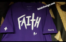 Load image into Gallery viewer, T-shirt &quot;Faith&quot; Hand painted By Reids&#39; Design Men Large / Women XL